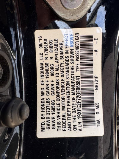 2016 Honda Civic EX