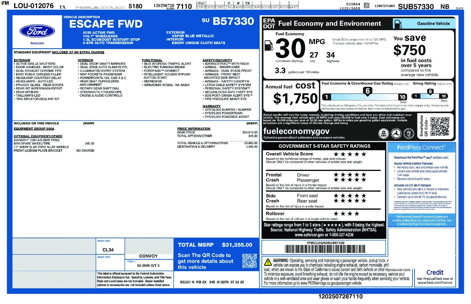 2025 Ford Escape Active