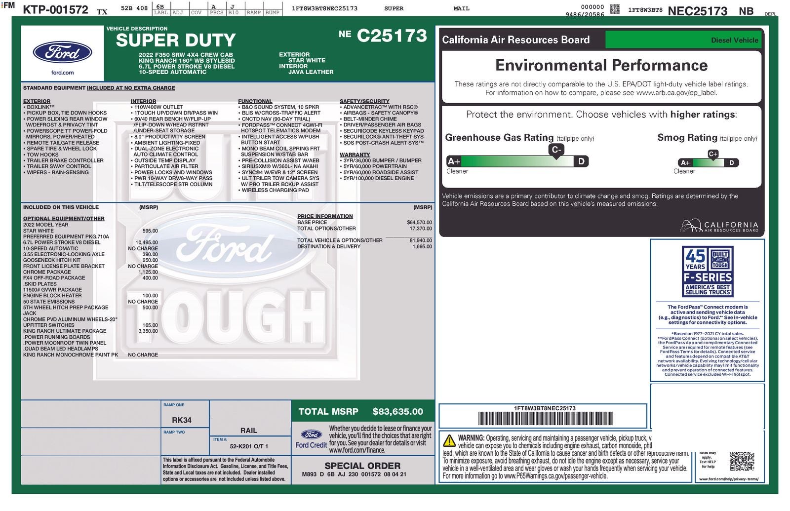 2022 Ford F-350SD King Ranch