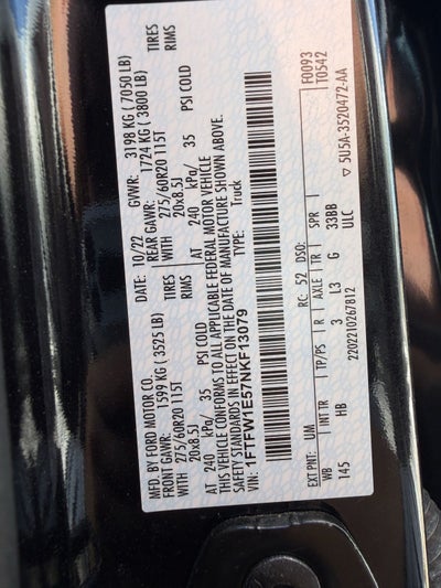 2022 Ford F-150 Lariat