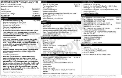 2022 Cadillac XT5 Premium Luxury