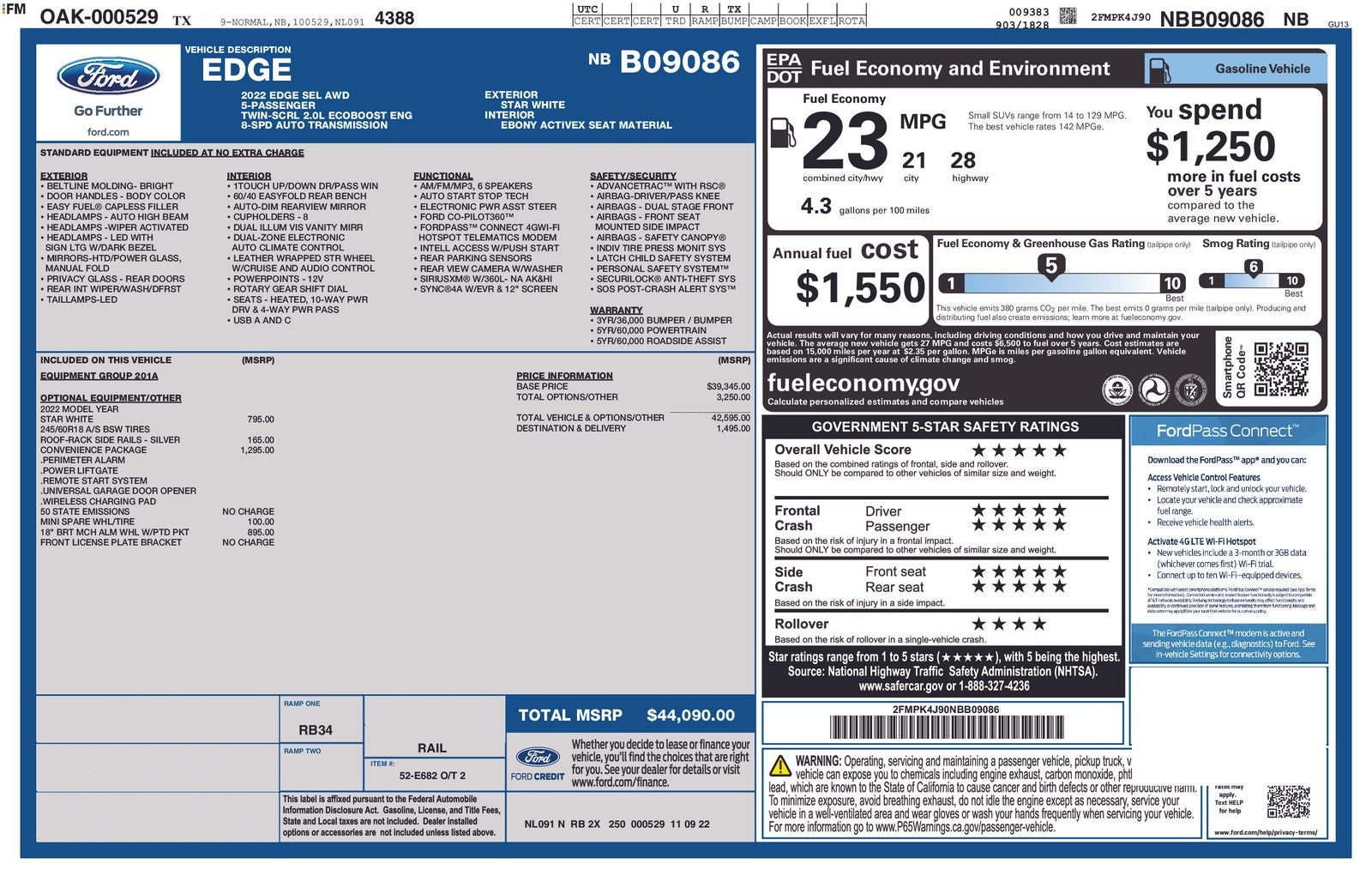 2022 Ford Edge SEL