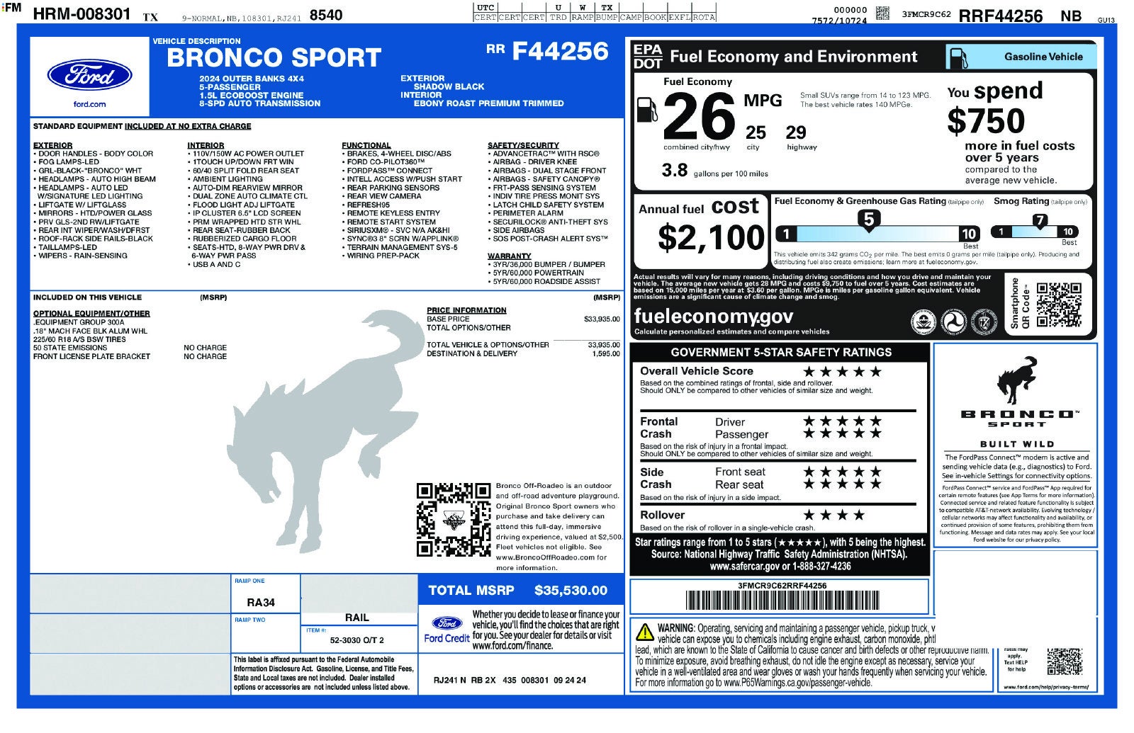 2024 Ford Bronco Sport Outer Banks
