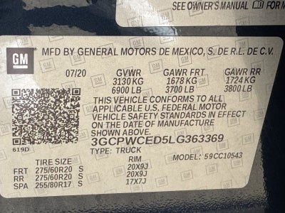 2020 Chevrolet Silverado 1500 LT Texas Edition