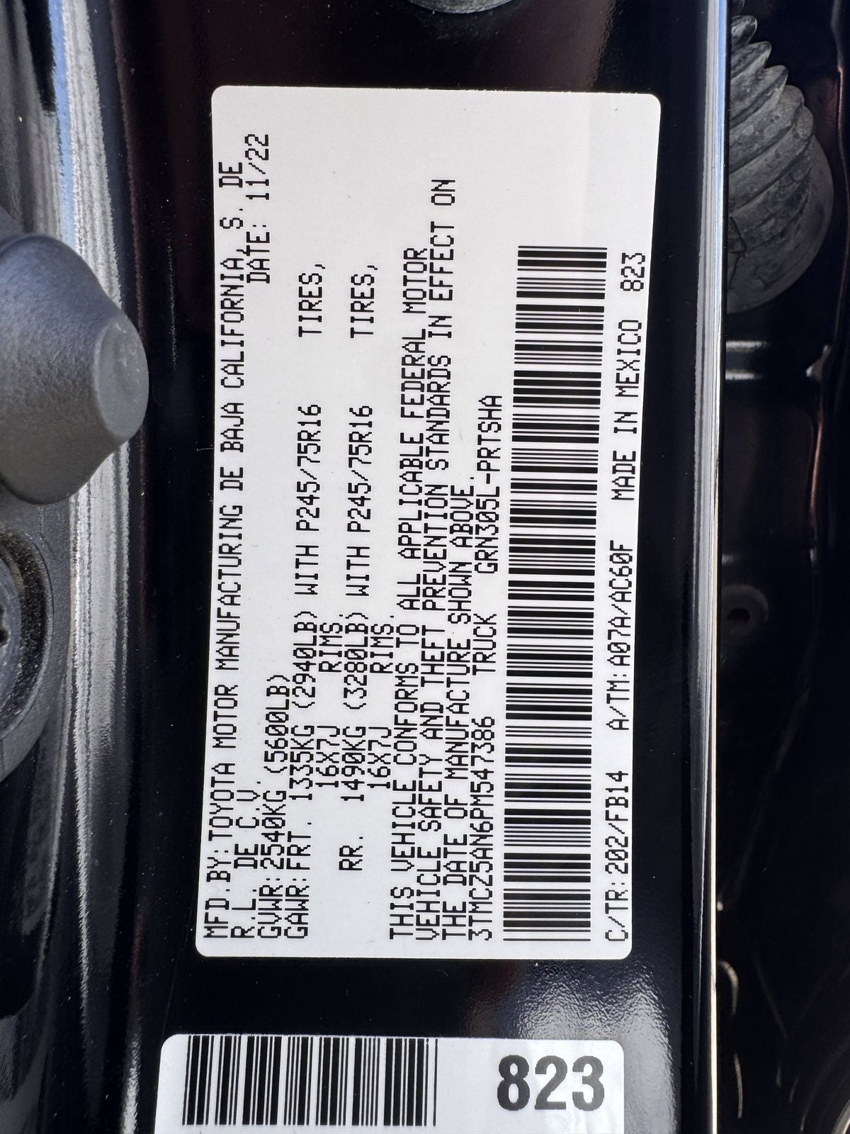 2023 Toyota Tacoma SR V6