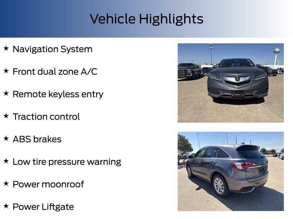 2017 Acura RDX w/Technology Pkg