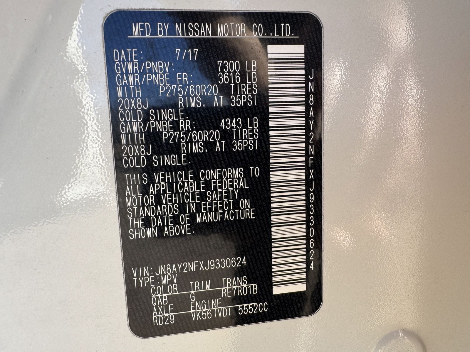 2018 Nissan Armada Platinum