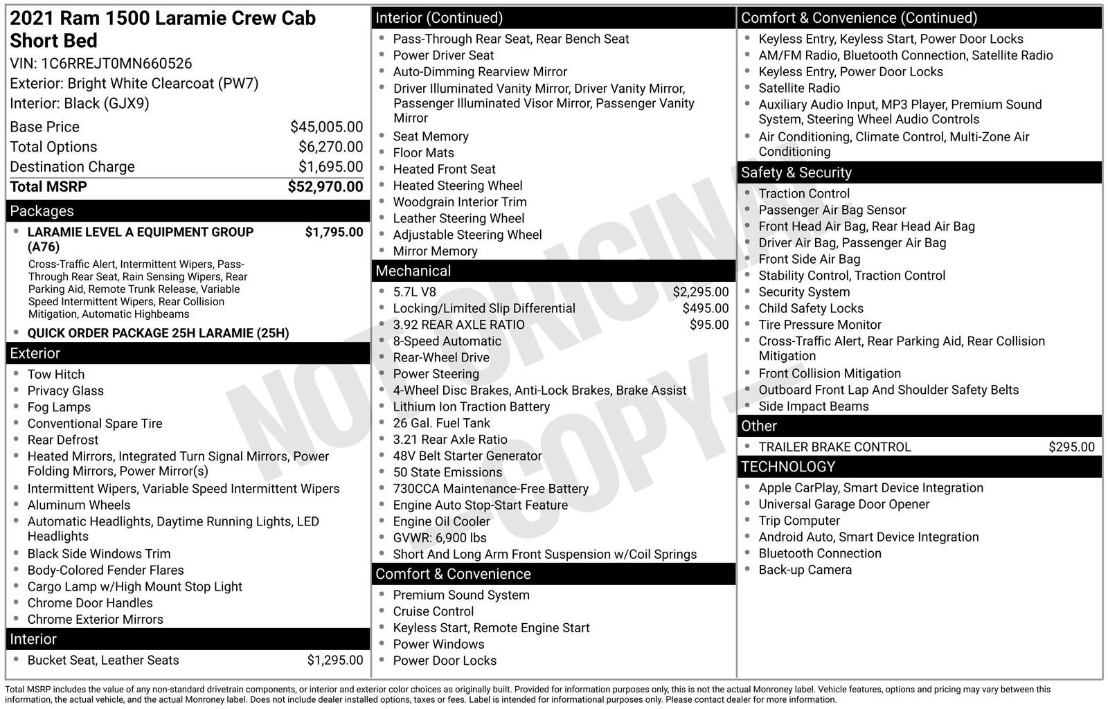 2021 RAM 1500 Laramie