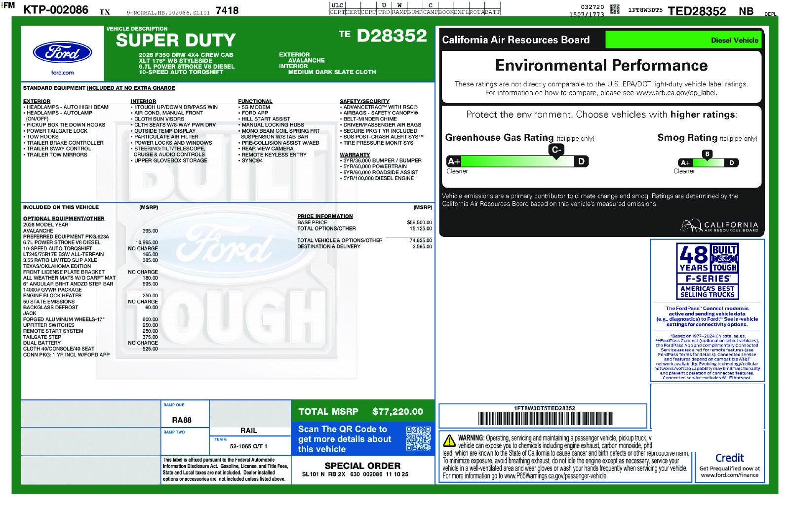 2026 Ford F-350SD XLT DRW