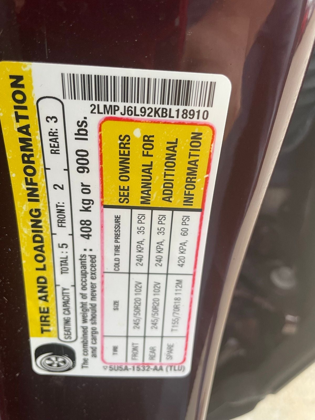 2019 Lincoln Nautilus Reserve