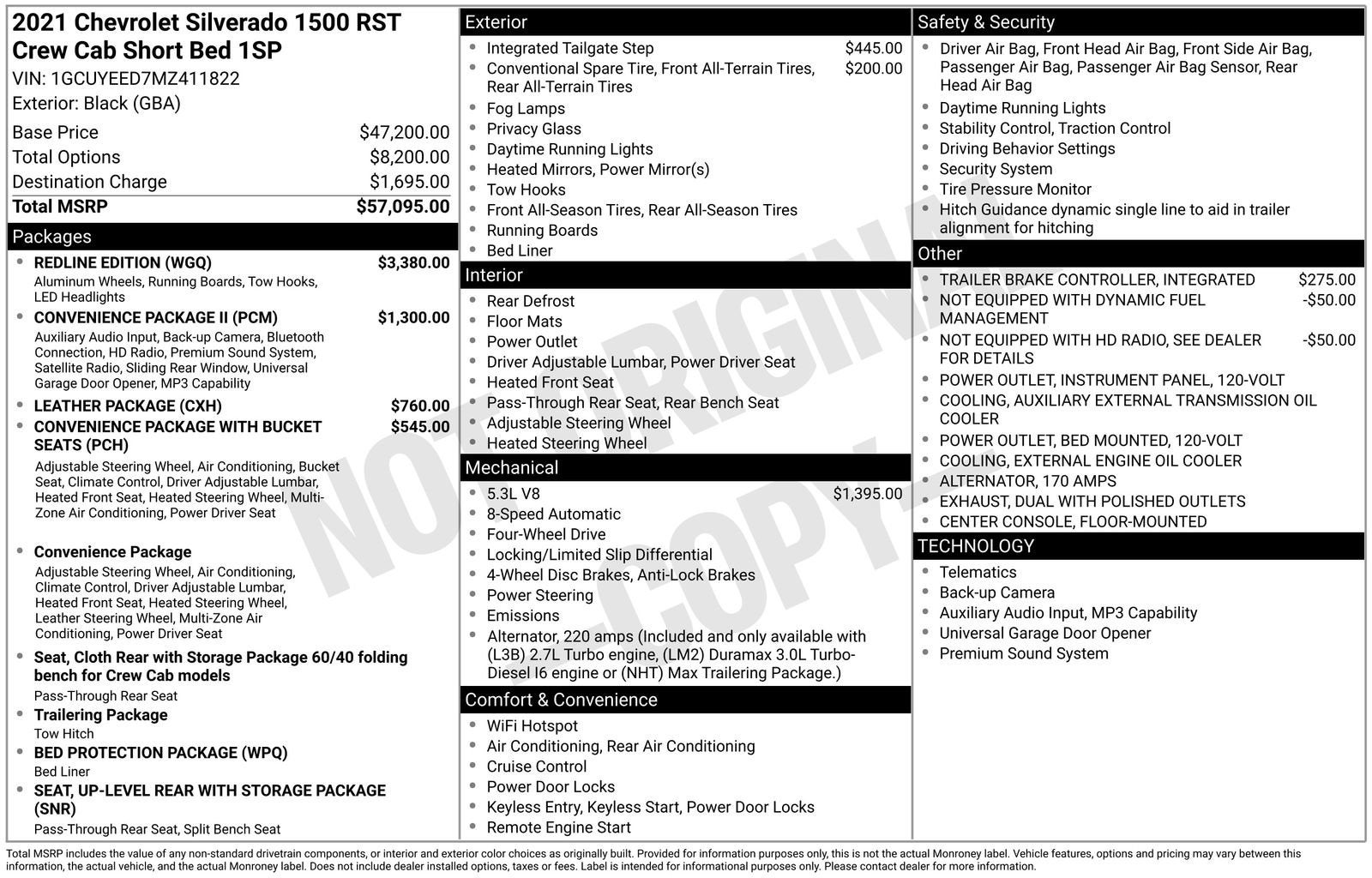 2021 Chevrolet Silverado 1500 RST 4X4 Crew Cab Short Box's photo