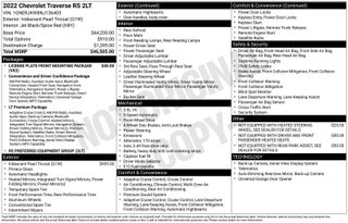 2022 Chevrolet Traverse RS