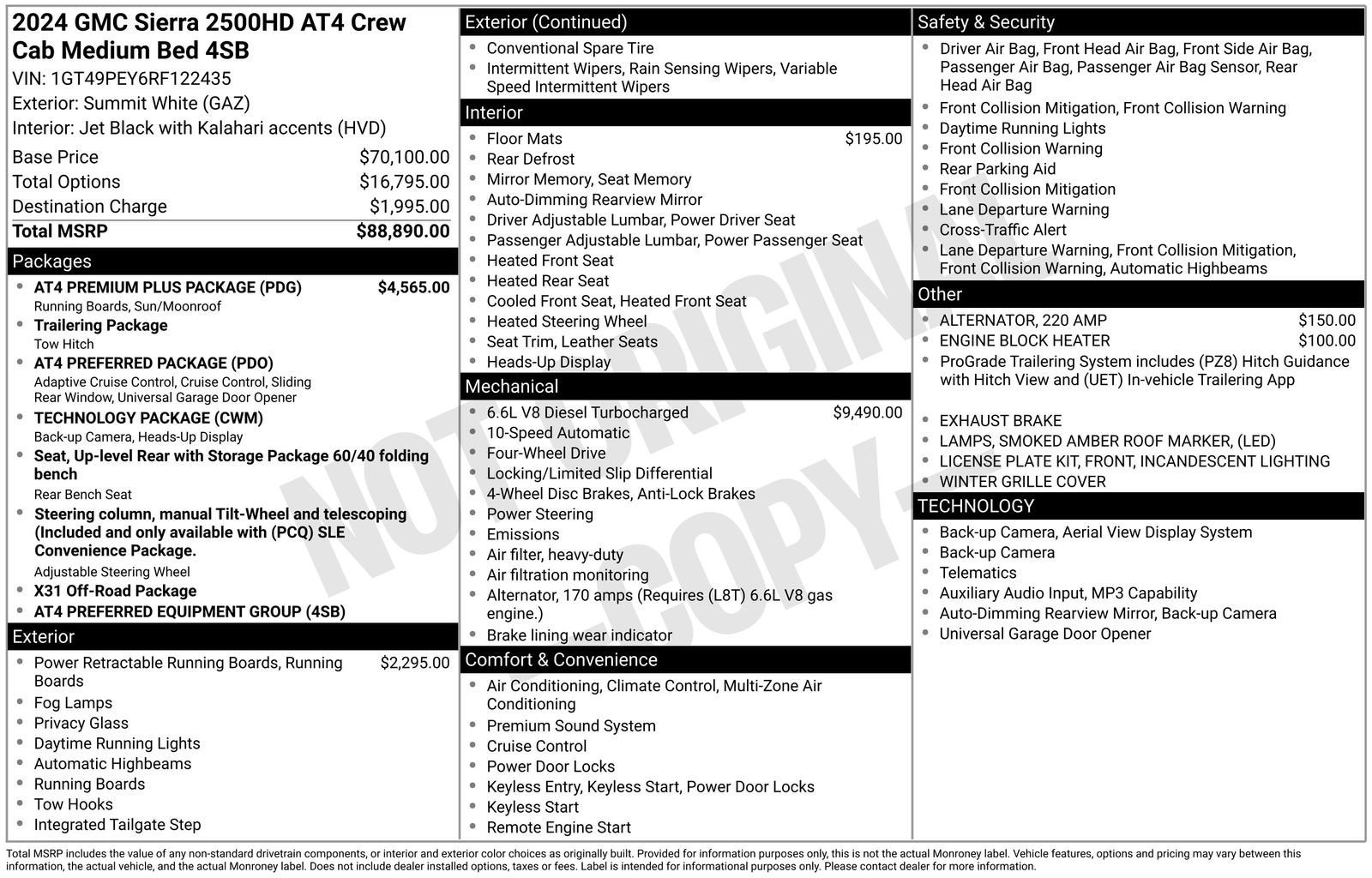 2024 GMC Sierra 4WD Crew Cab Standard Box AT4's photo