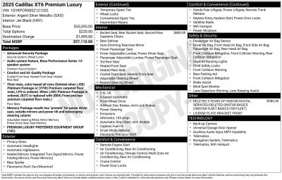 2025 Cadillac XT6 Premium Luxury