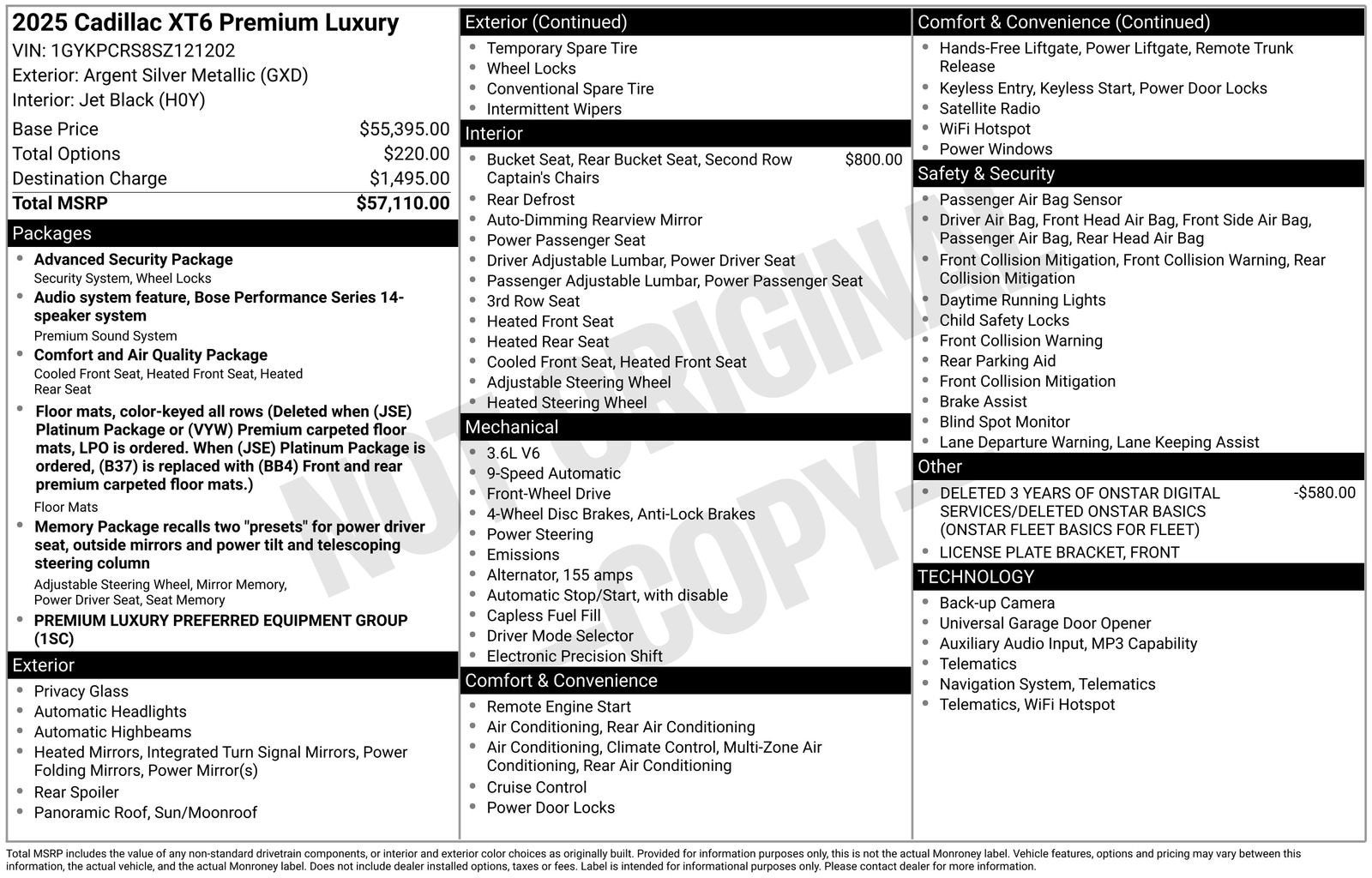 2025 Cadillac XT6 Premium Luxury