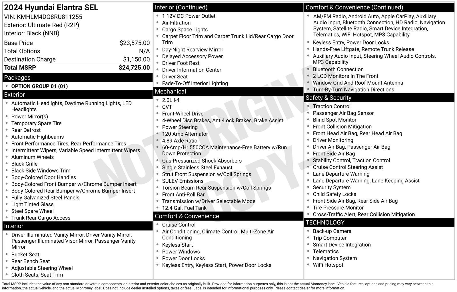 2024 Hyundai Elantra 2.0 SEL IVT's photo