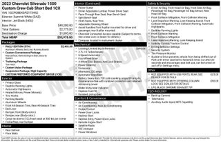 2023 Chevrolet Silverado 1500 Custom