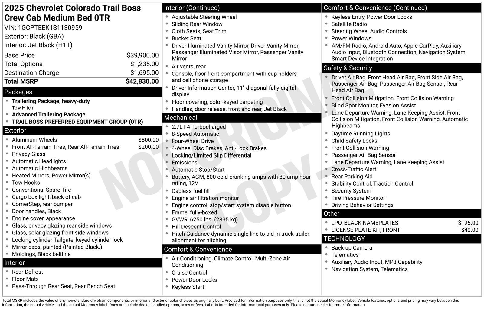 2025 Chevrolet Colorado Trail Boss