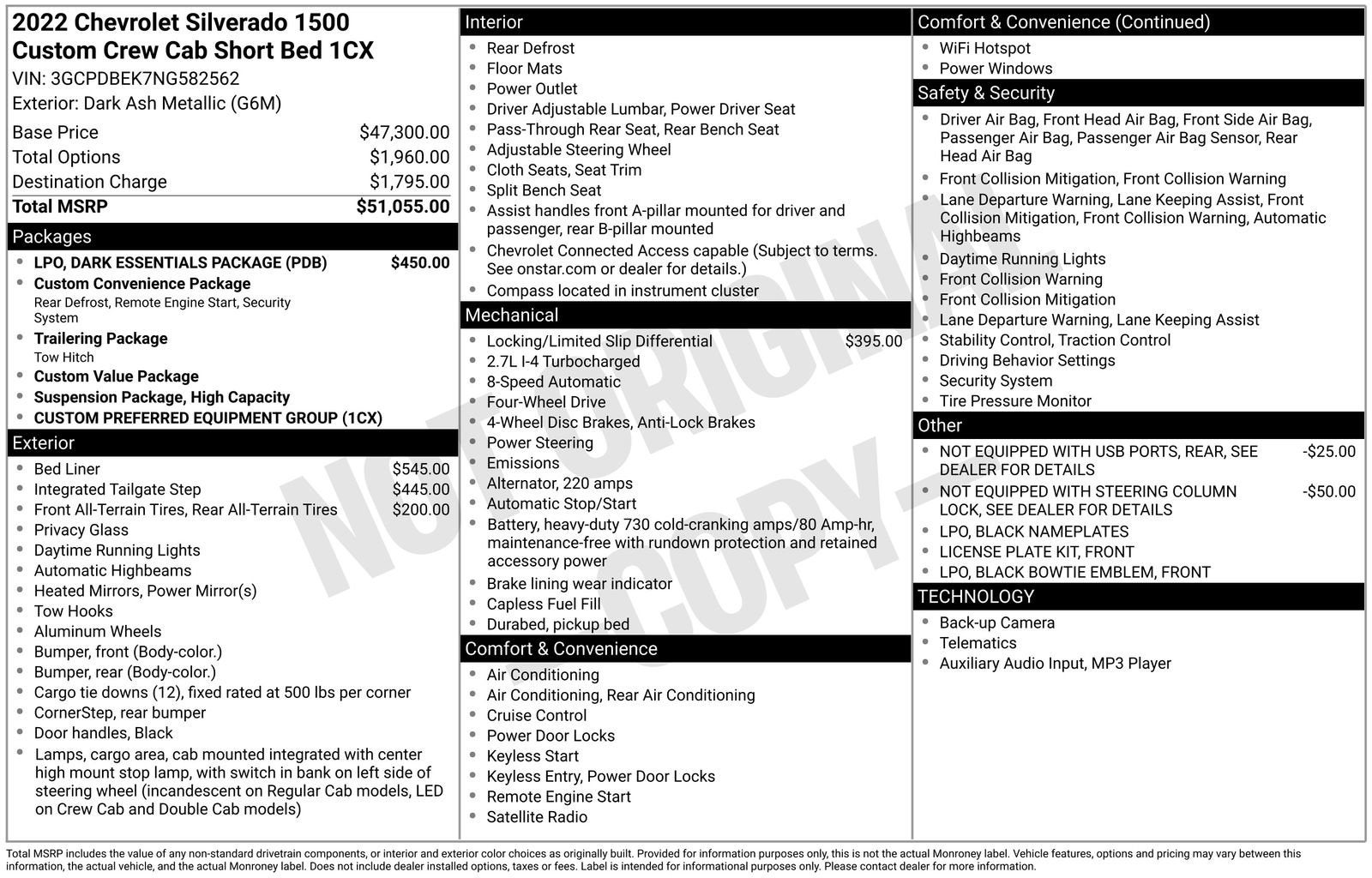 2022 Chevrolet Silverado 1500 Custom