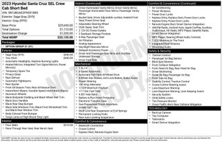 2023 Hyundai Santa Cruz SEL