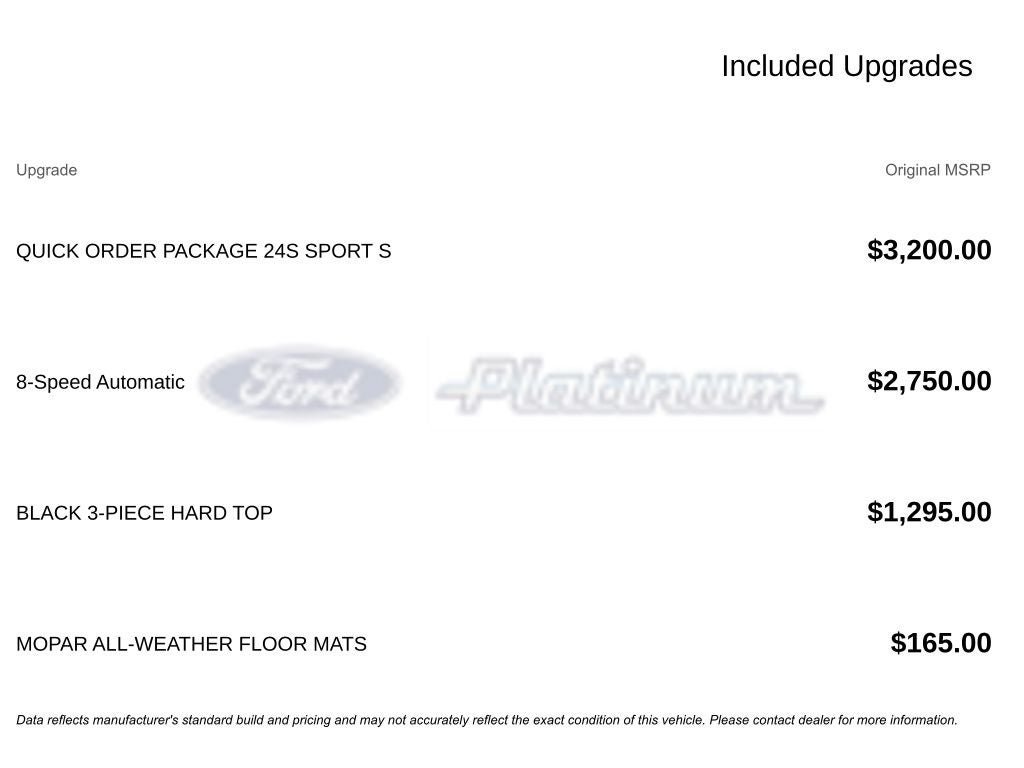 2020 Jeep Wrangler Sport S