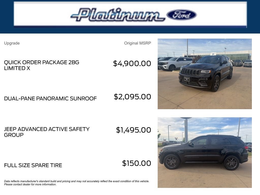 2019 Jeep Grand Cherokee Limited X