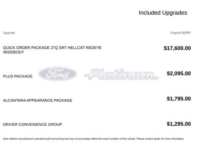 2020 Dodge Challenger SRT Hellcat Redeye Widebody