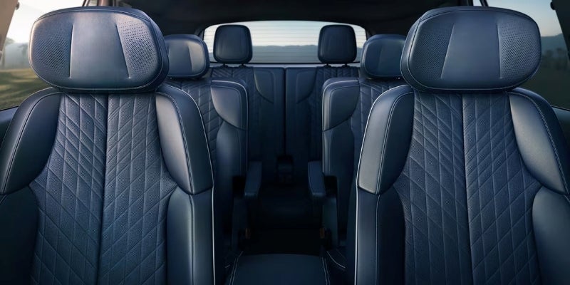 2027 Cadillac VISTIQ cabin featuring refined seating, modern design, and a spacious layout.