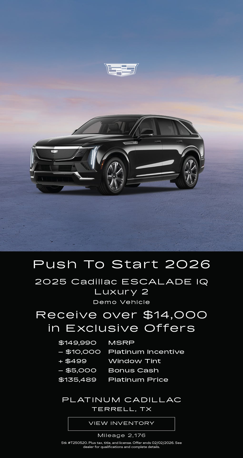 Shop $14,000 Off MSRP on This 2025 Cadillac Escalade IQ!