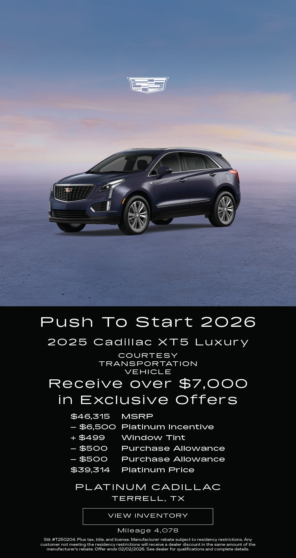 Shop $7,000 Off MSRP on This 2025 Cadillac XT5 Luxury!